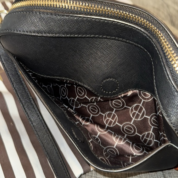 Henri Bendel Bag Black Saffiano Leather Crossbody Bag - Picture 9 of 17